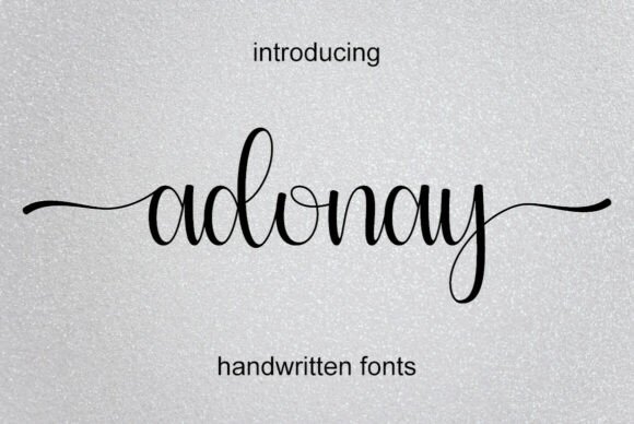 Adonay: A Romantic Script Font for Your Brand