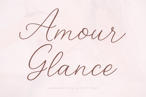 Amour Glance: The Elegant Script Font for Crafters