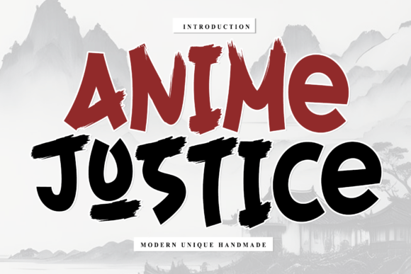 Anime Justice: A Handwritten Font for Web Design