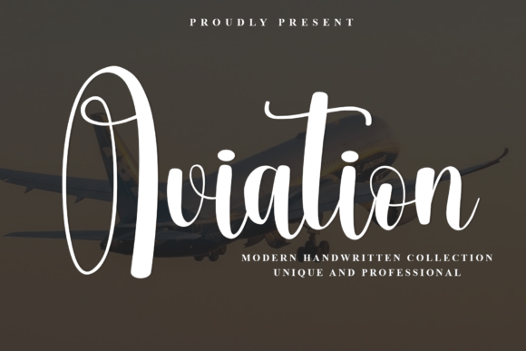 Aviation: A Crisp Modern Handwritten Font for Crafters
