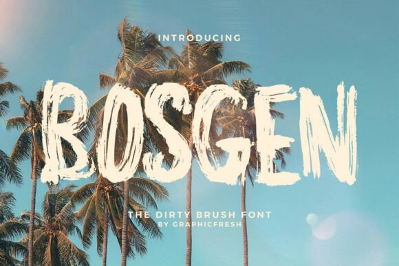 Bosgen: The Explosive Display Font for Bold Campaigns