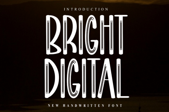 Bright Digital: A Modern Script Font for Editorial Design