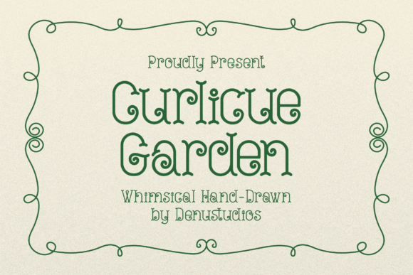 Curlicue Garden: A Whimsical Display Font for Web Design