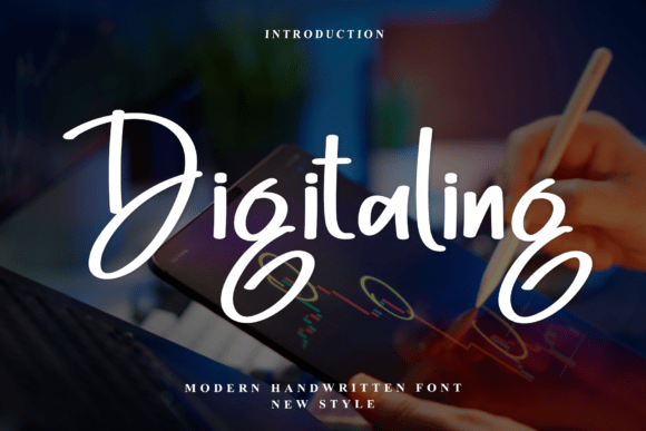 Digitaling: A Modern Script Font for Editorial Design