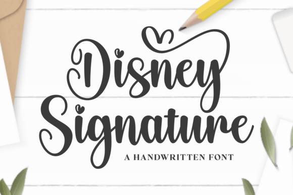 Disney Signature: A Handwritten Font for Your Brand