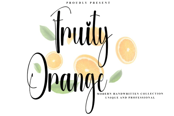 Fruity Orange: A Modern Handwritten Font for Web Design