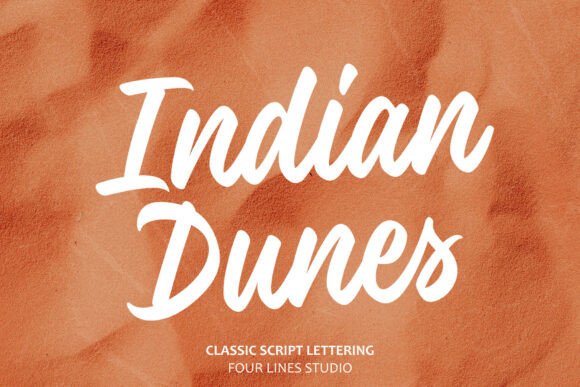 Indian Dunes: A Modern Script Typeface for Web Design