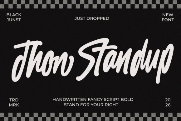 Jhon Standup: A Bold Handwritten Script Font Review