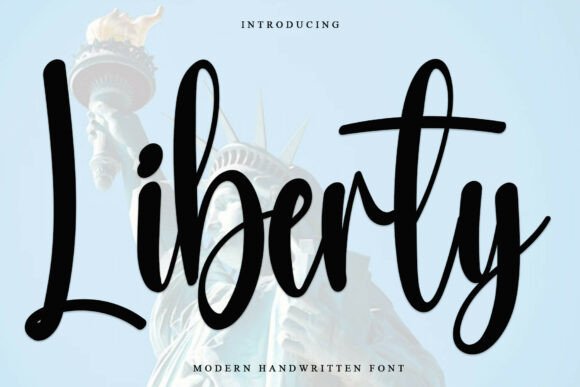 Liberty: A Festive Script Font for Editorial Design