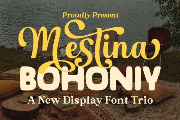 Mestina Bohoniy: A Vintage Display Font for Campaigns