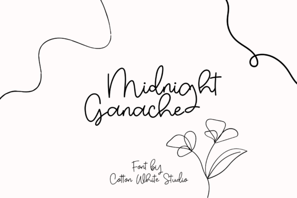Midnight Ganache: A Whimsical Script Font for Editors