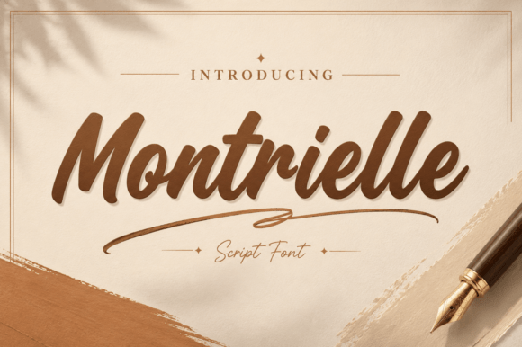 Montrielle: A Signature Script Font for Makers