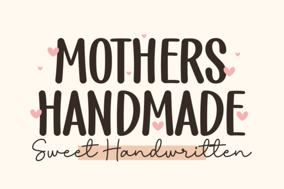Mothers Handmade: A Warm Script Font for Branding