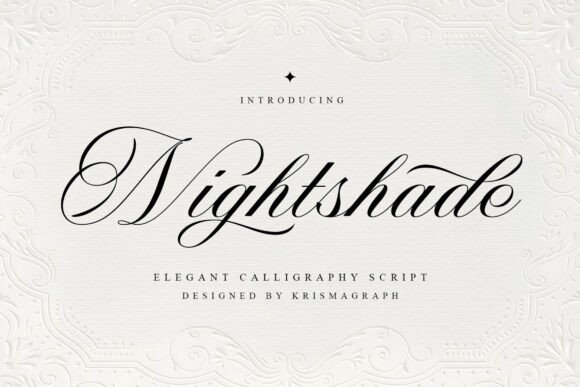 Nightshade: The Elegant Script Font for Your Brand