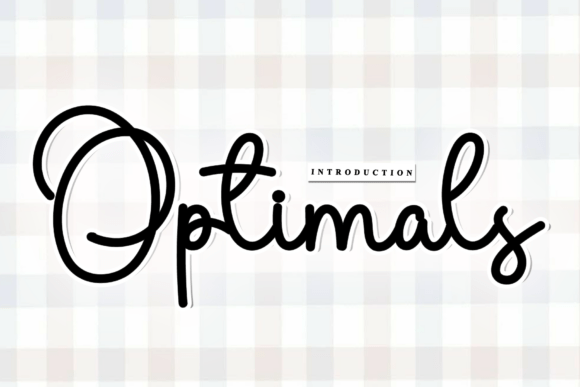 Optimals: The Script Font for Polished Branding