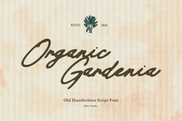 Organic Gardenia: A Handwritten Font for Web Design