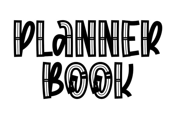 Planner Book: A Quirky Handwritten Display Font Review