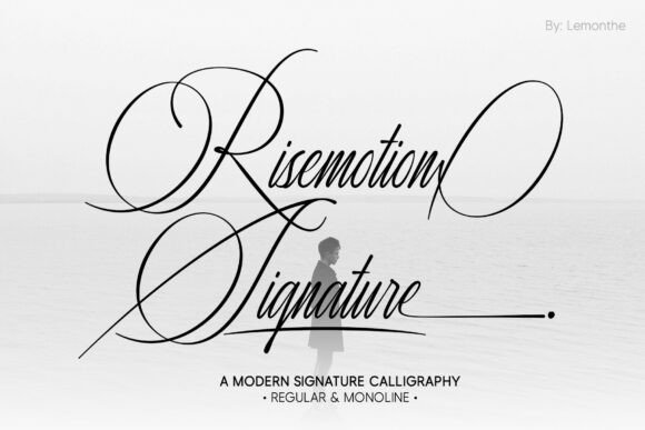 Risemotion Signature: A Modern Font for Brand Identity