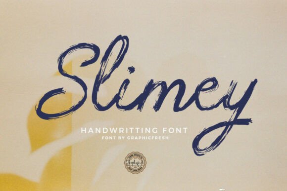 Slimey: A Fluid Handwritten Font for Modern Editorial Design