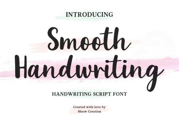 Smooth Handwriting: The Perfect Script Font for Campaigns