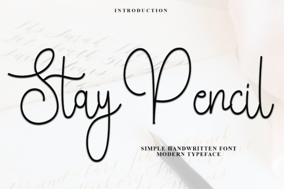 Stay Pencil: A Handwritten Typeface for Modern Stories