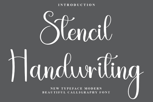 Stencil Handwriting: A Festive Typeface for Editors