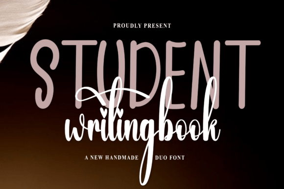 Student Writingbook: A Festive Typeface for Branding