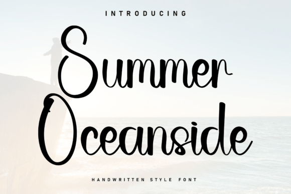 Summer Oceanside: A Handwritten Font for Crafters