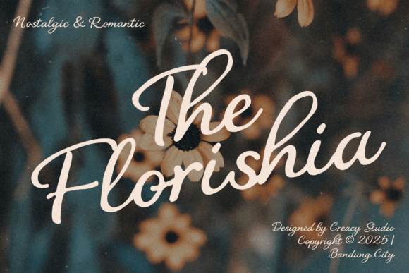 The Florishia: A Romantic Script Font for Web Design