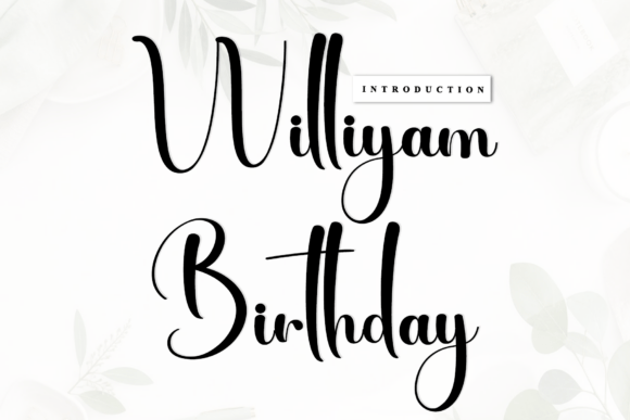 Williyam Birthday: A Premium Script Font for Brands