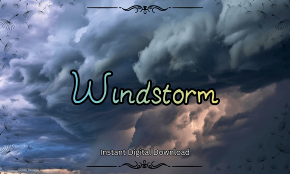 Windstorm: A Playful Display Font for Web Design